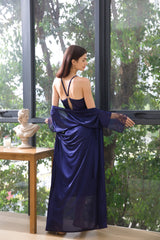 Flourish Gown Set 3602 - Navy
