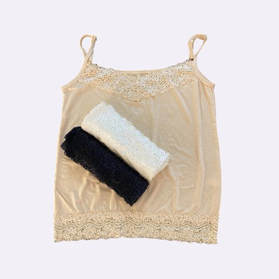Cotton Luxury Lace Camisole - Free Size - Flourish Nightwear & Undergarments