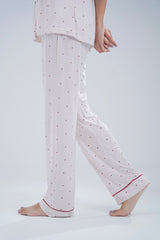 Cotton 2 Pcs PJ Set - Light Pink