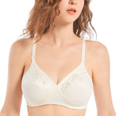 FL-709 Total-Support Bra - Cream - Flourish Nightwear & Undergarments
