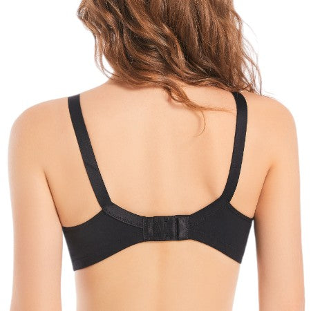 FL-806 Total-Support Bra - Black - Flourish Nightwear & Undergarments